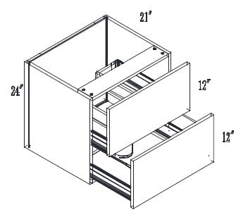 Vanity, Floating drawer