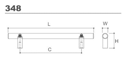 Handle - Pull, 348 series