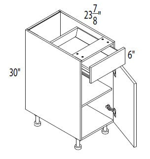 Base cabinet, 12 to 21"W