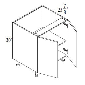 Base cabinet, door only, 24" to 42"W