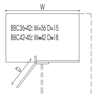 Base corner cabinet - Blind