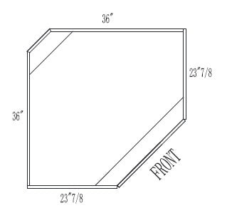 Base corner cabinet - Diagonal