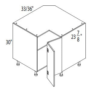 Base corner cabinet - Easy reach