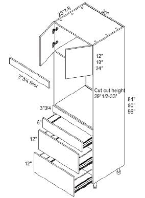 Oven pantry - Single oven