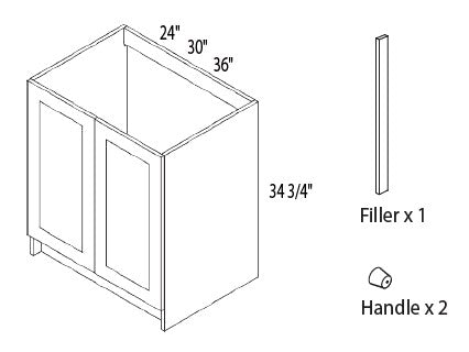 Vanity, All-in-one, Full door