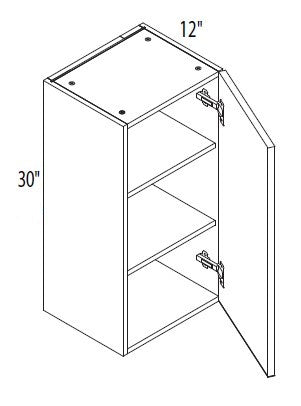 Wall cabinet - 9" to 21"W, 30"H