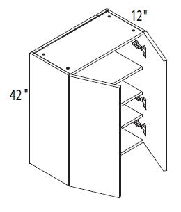 Wall cabinet - 24" to 36"W, 42"H