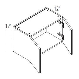 Wall cabinet - 24" to 36"W, 12"H