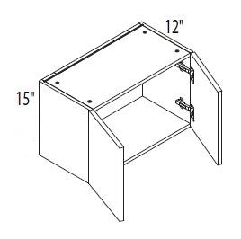 Wall cabinet - 24" to 36"W, 15"H