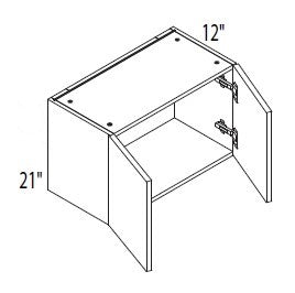 Wall cabinet - 30" to 36"W, 21"H