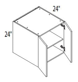 Wall cabinet - 30" to 36"W, 24"H, 24"D